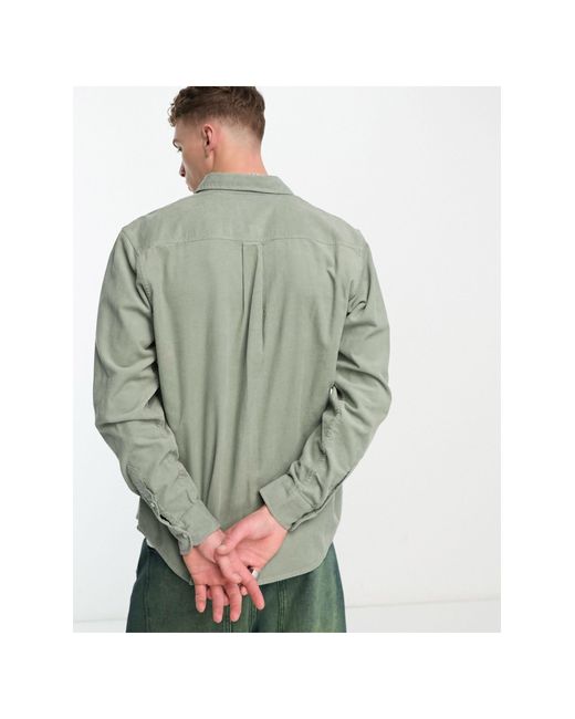 Carhartt Madison - Corduroy Overhemd in het Green voor heren
