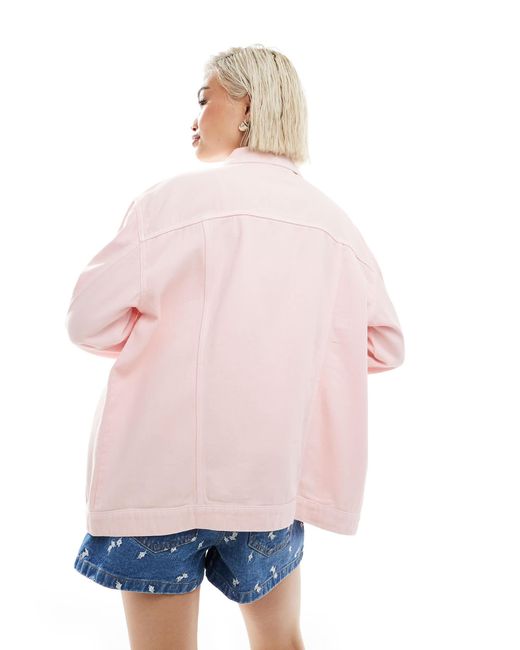 Miss Selfridge White Oversized Denim Jacket