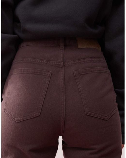 Reclaimed (vintage) Pink High Rise Straight Leg Jeans