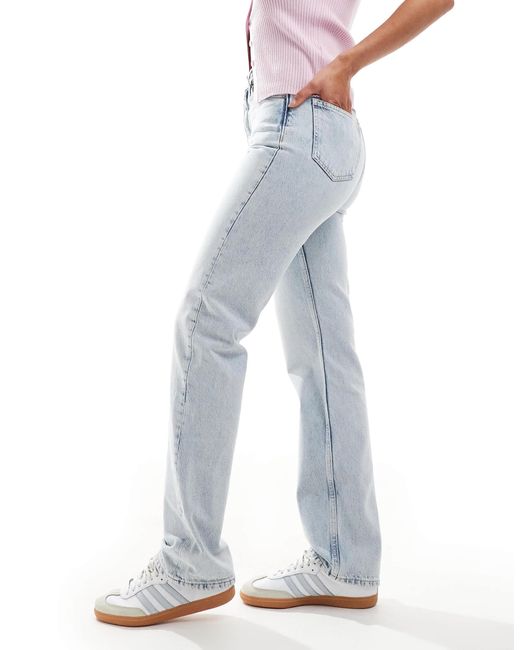 Calvin Klein Blue High Rise Straight Jeans