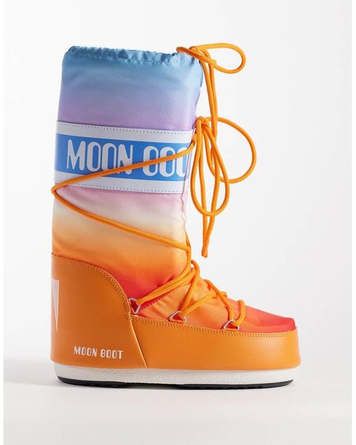Moon Boot Orange Moonboot Icon High