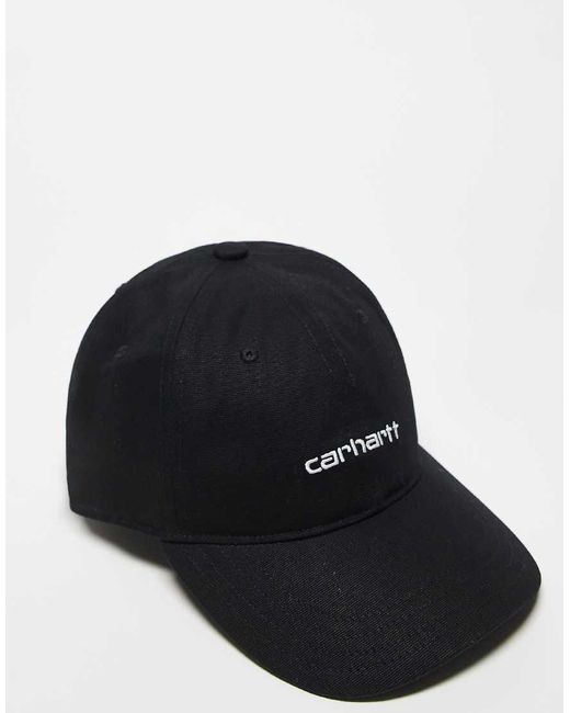 Carhartt Blue Canvas Script Cap