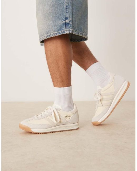 Adidas Originals White Sl 72 Rs Sneakers for men