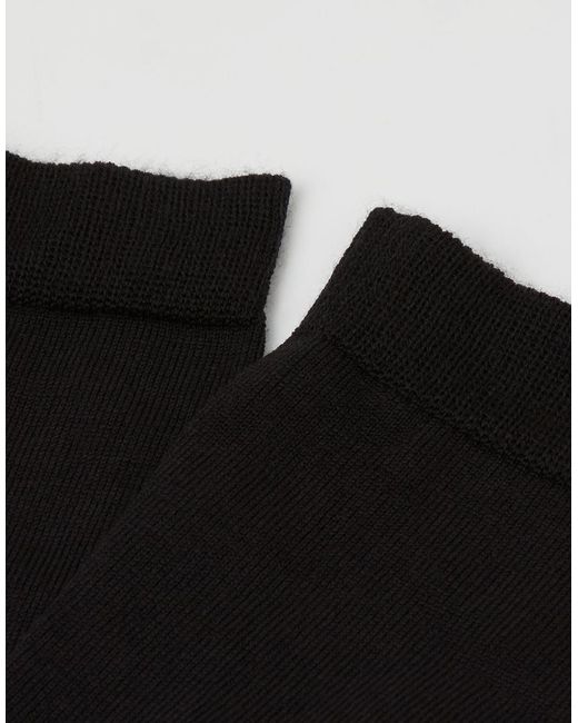 Calzedonia Black Wool And Cotton Short Socks