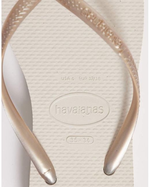 Havaianas Natural Slim Platform Flip Flops