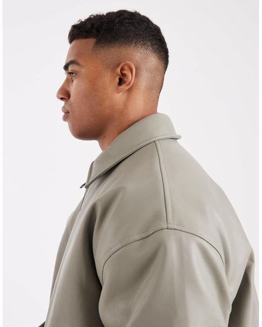 ASOS Gray Bomber Jacket for men