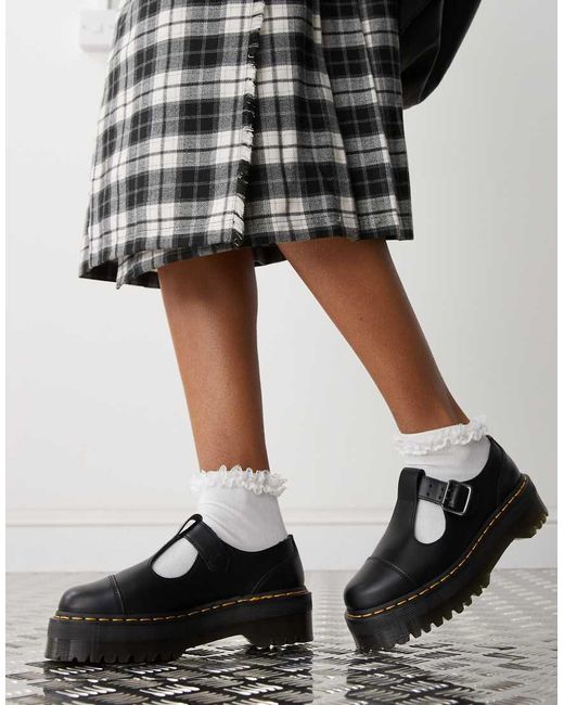 Dr. Martens White Bethan Mary Jane Shoes