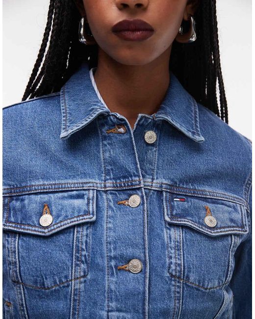 Tommy Hilfiger Klassiek Denim Jack in het Blue