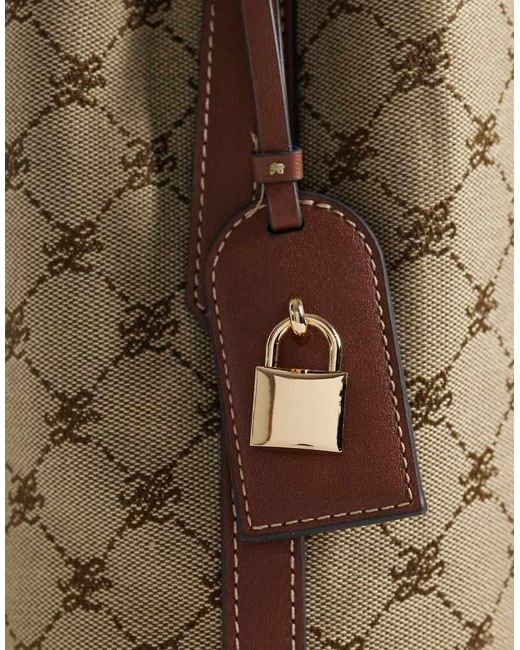 Mango Brown Monogram Bucket Bag