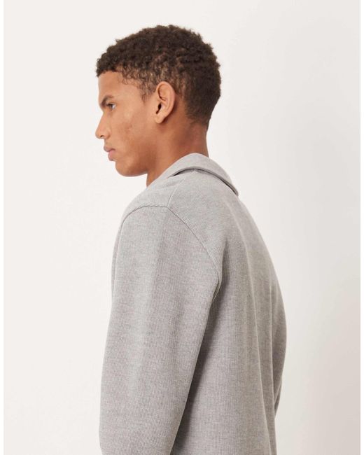 ASOS Natural Button Up Shacket for men