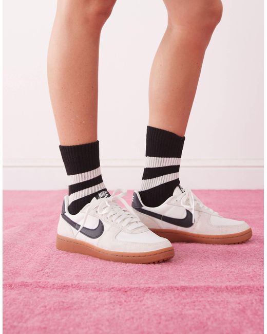 Nike Pink Field General Sneakers