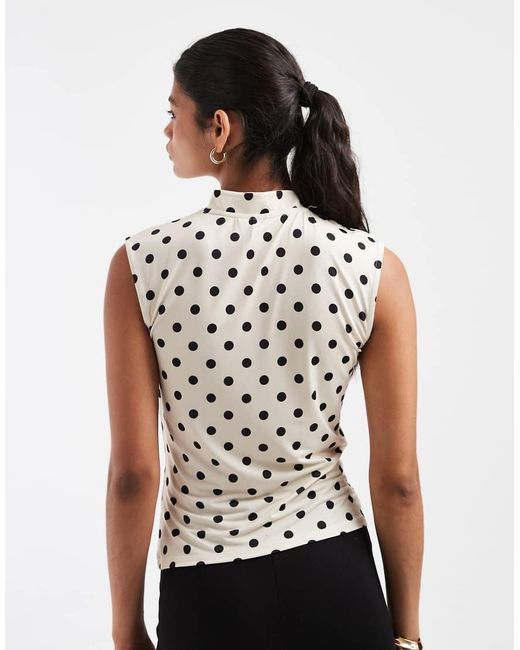 Pieces White Asymmetric Button Jersey Top
