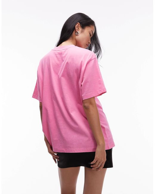 ASOS Pink – oversize-t-shirt