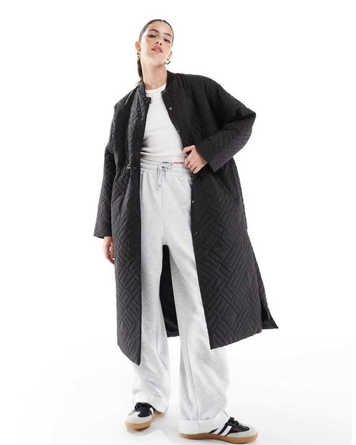 HERA White Longline Puffer Jacket