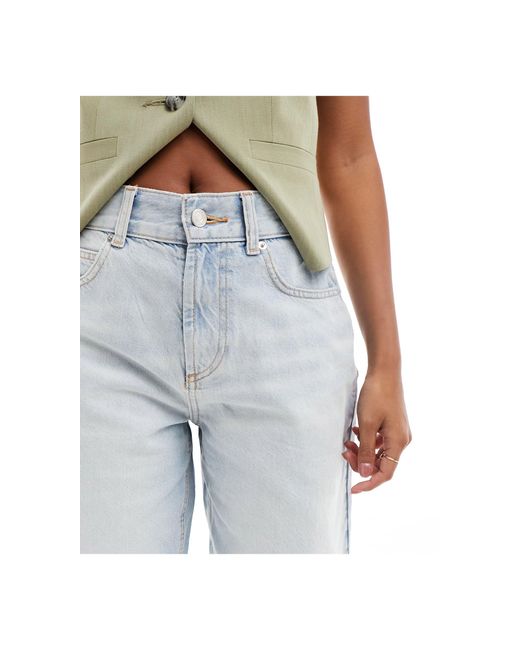 ASOS Blue Asos design petite – jeans-bermudashorts