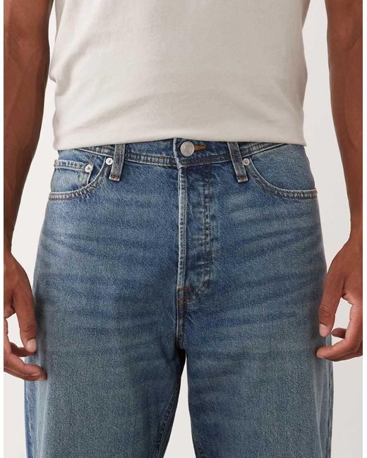 Jack & Jones Blue Eddie Loose Fit Jeans for men