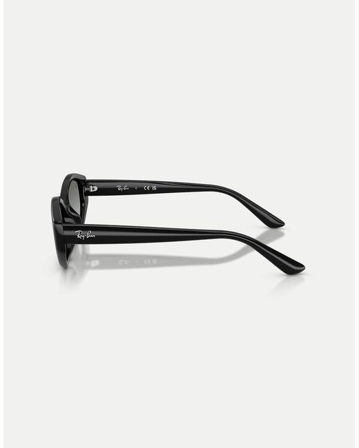 Ray-Ban Black Rb4473D Irregular Sunglasses With Lens