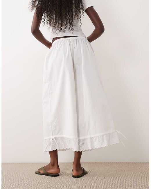 ASOS Natural Bloomers With Tie Detail