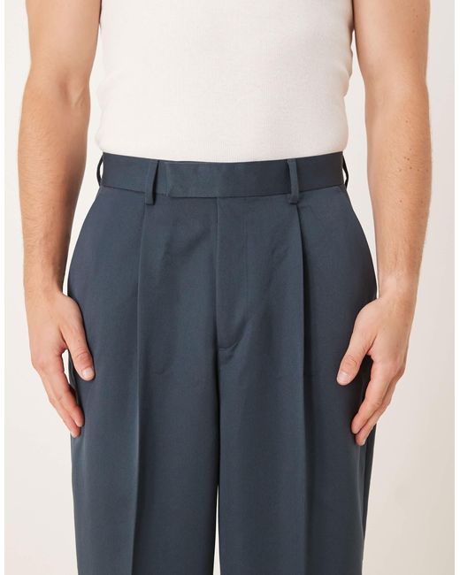 ASOS – elegante hose in Blue für Herren
