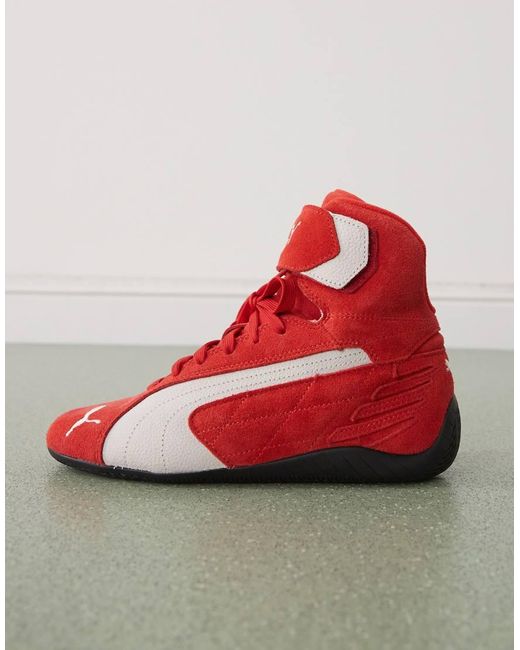 PUMA Red Speedcat Mid Trainers