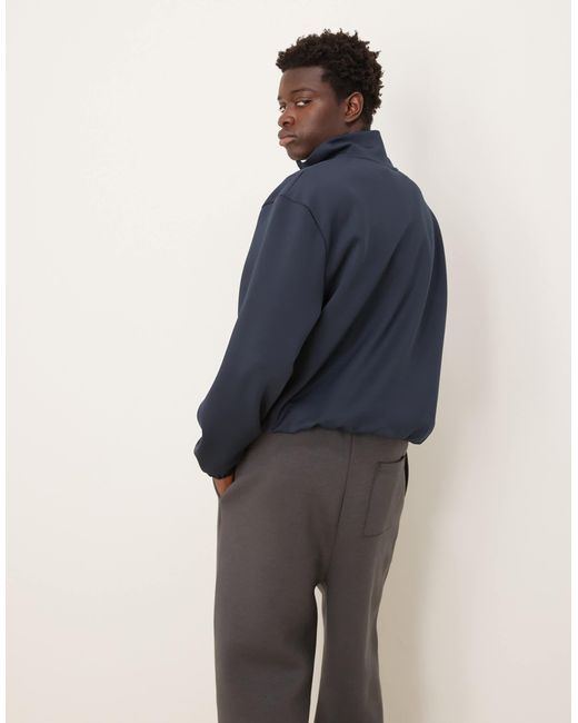 ASOS – boxy fit oversize-sweatshirt in Blue für Herren