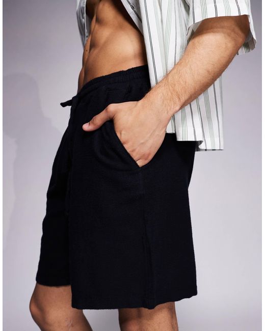 Short texturé ADPT pour homme en coloris Blue