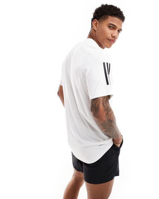 Adidas Originals White Adidas Club 3-stripes Tennis T-shirt for men