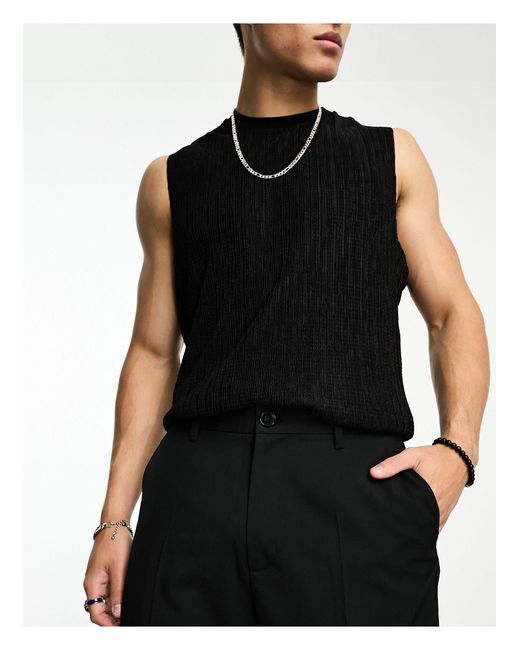 Weekday Black Lewis Regular Suit Trousers for men