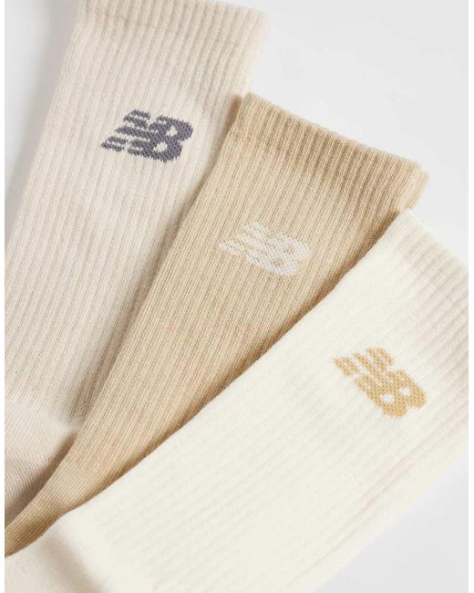 New Balance Natural Everyday Seasonal 3 Pack Crew Socks