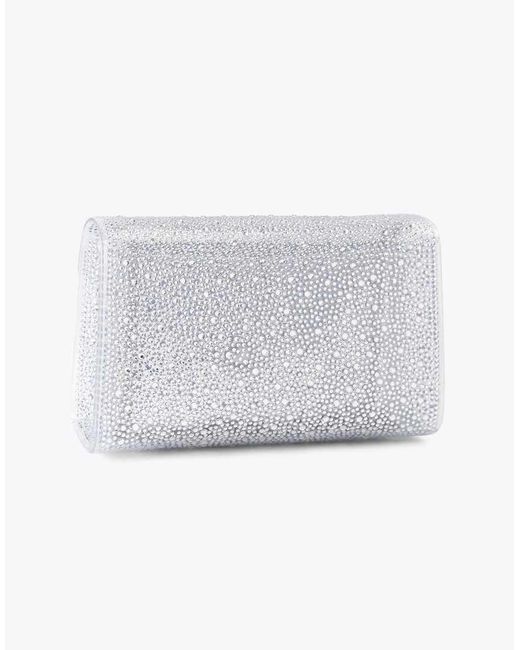 Carvela Kurt Geiger White Positano Vinyl Clutch