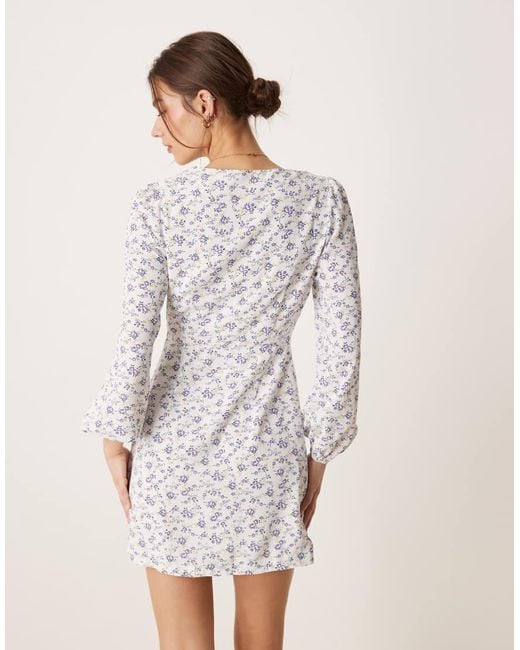 Glamorous Natural Button Front Mini Dress