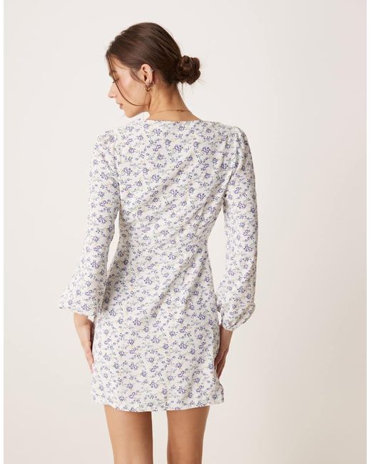 Glamorous Natural Button Front Mini Dress
