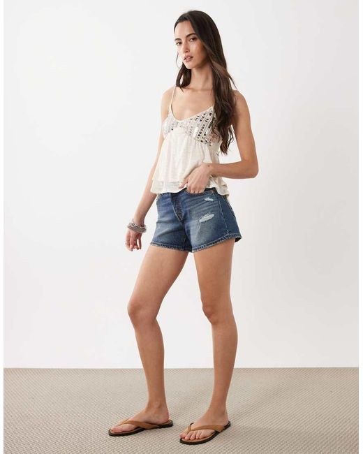 Miss Selfridge White Festival Sequin Detail Babydoll Cami Top