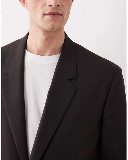 ASOS Black Oversized Suit Jacket for men