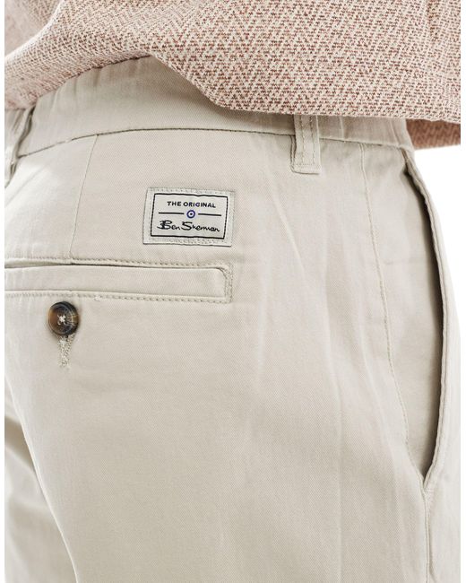 Short chino coupe slim Ben Sherman pour homme en coloris Natural