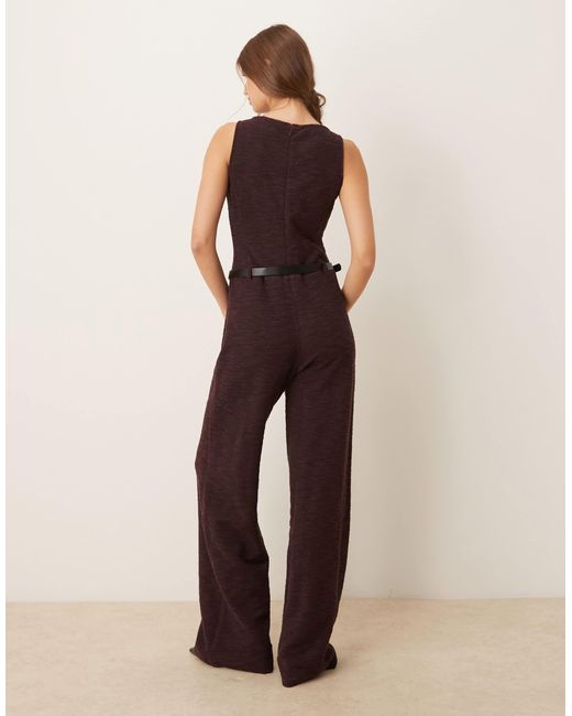 Mango Natural – ärmelloser jumpsuit aus baumwollmix