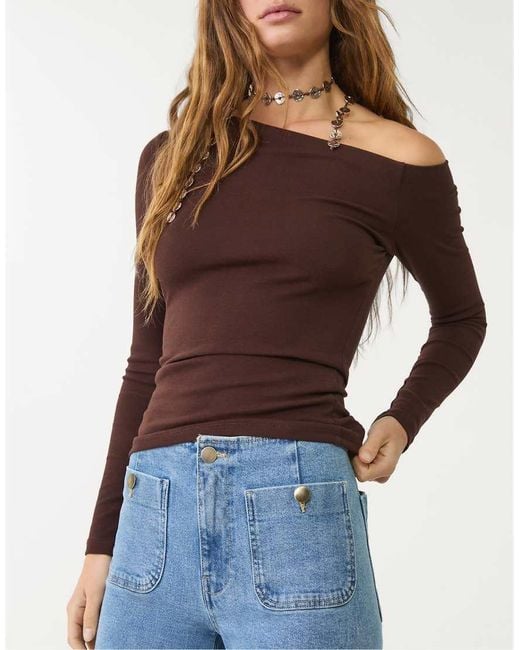 Stradivarius Blue Tall D77 Straight Leg Jean With Button Detail