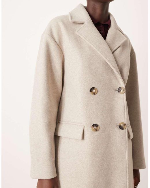 Mango Natural Tailored Coat