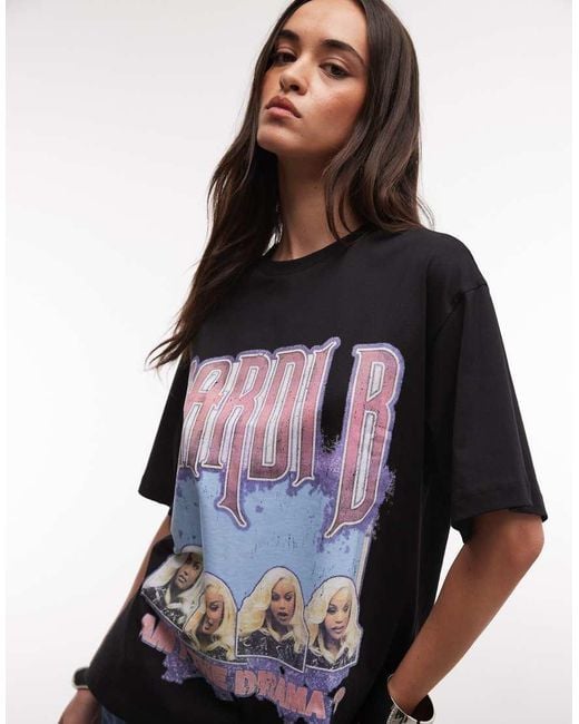 ASOS Blue X Cardi B Official Merch License T-shirt