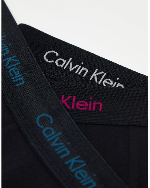 Calvin Klein Black Cotton Stretch Boxer Briefs 3 Pack for men