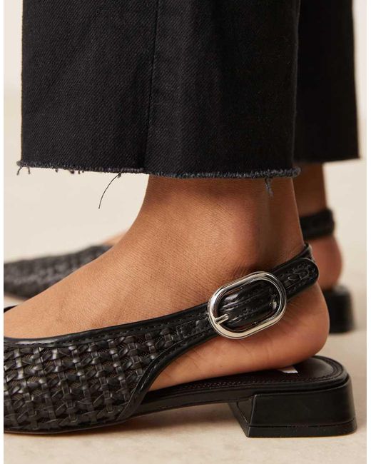 ASOS Black Leonora Slingback Ballet