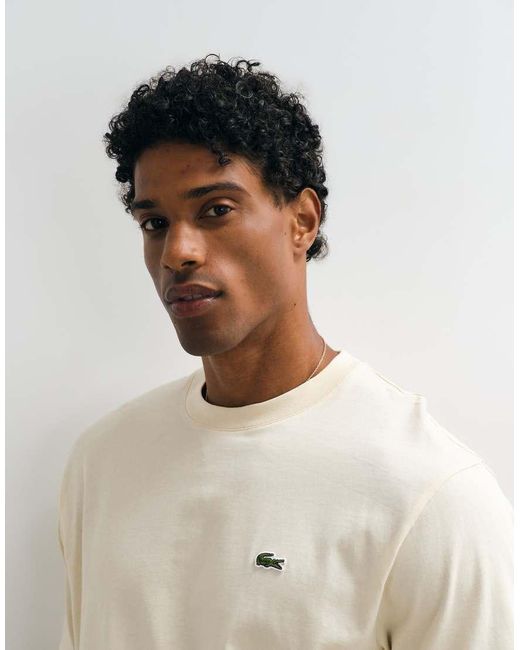 Lacoste Natural Short Sleeve Logo T-shirt for men