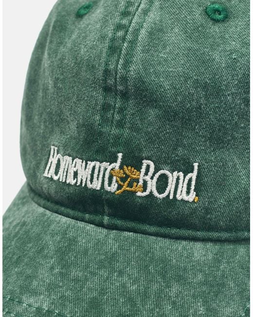 Pull&Bear Homeward bond bestickte cap in Green für Herren
