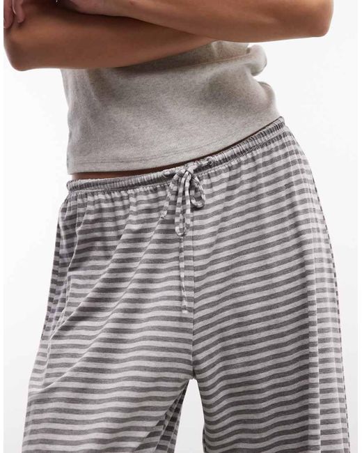 Weekday Gray Wide Leg Drape Trousers