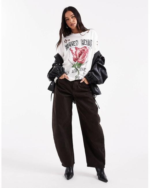 ASOS White – oversize-t-shirt
