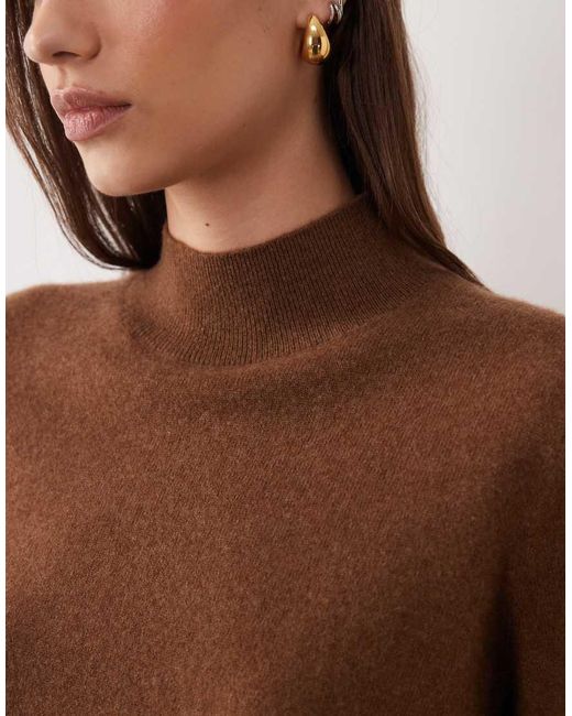 Mango Brown Premium High Neck Jumper