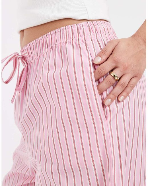 Only Petite Pink Wide Leg Trousers