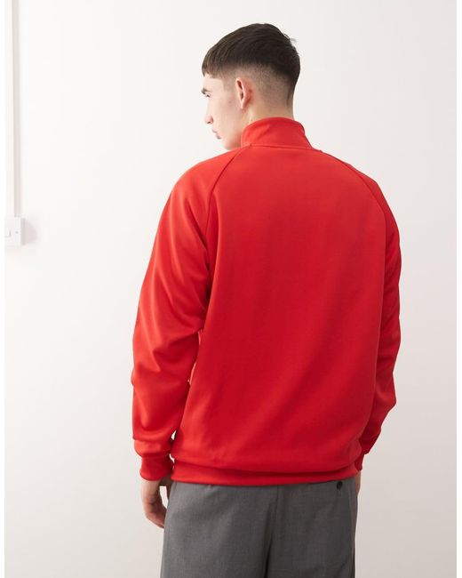 Adidas Originals Red Adidas Football Liverpool Full Zip Jacket