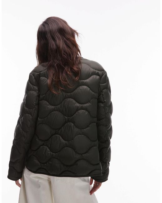 Veste matelassée à fermeture éclair devant ARKET en coloris Brown