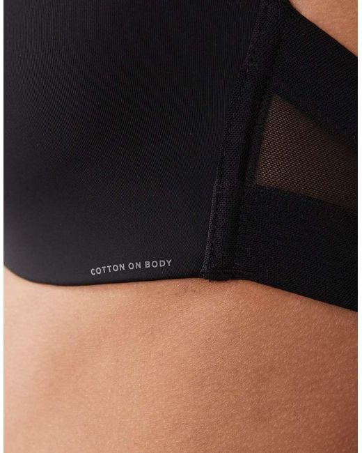Cotton On Black Strapless Lightly Lined Everyday T-shirt Bra